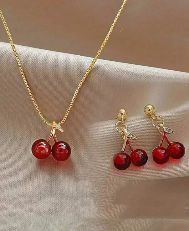 HAFSAY Cherry Blossom Jewellery Set — bundle and save